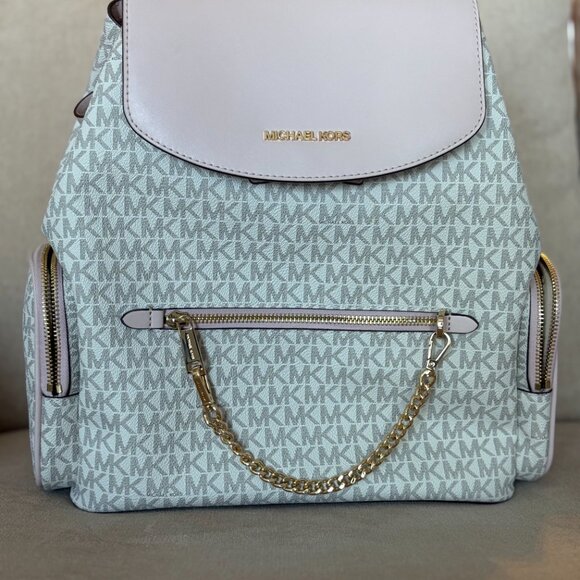 MK Jet Set Backpack in Blush Pink - Picture 5 of 5